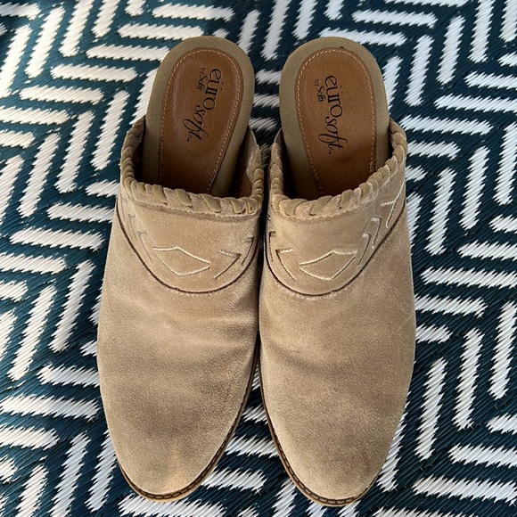 Suede / Leather Upper Mules, excellent shape! - Picture 2 of 3